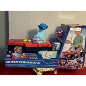 PAW PATROL AIRCRAFT CARRIER RIDE-ON W/ JETS AND PUSH & PEDAL RIDE-ONS